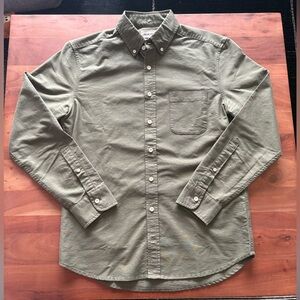Taylor Stitch The Jack in Army Green Everyday Oxford - S - 38